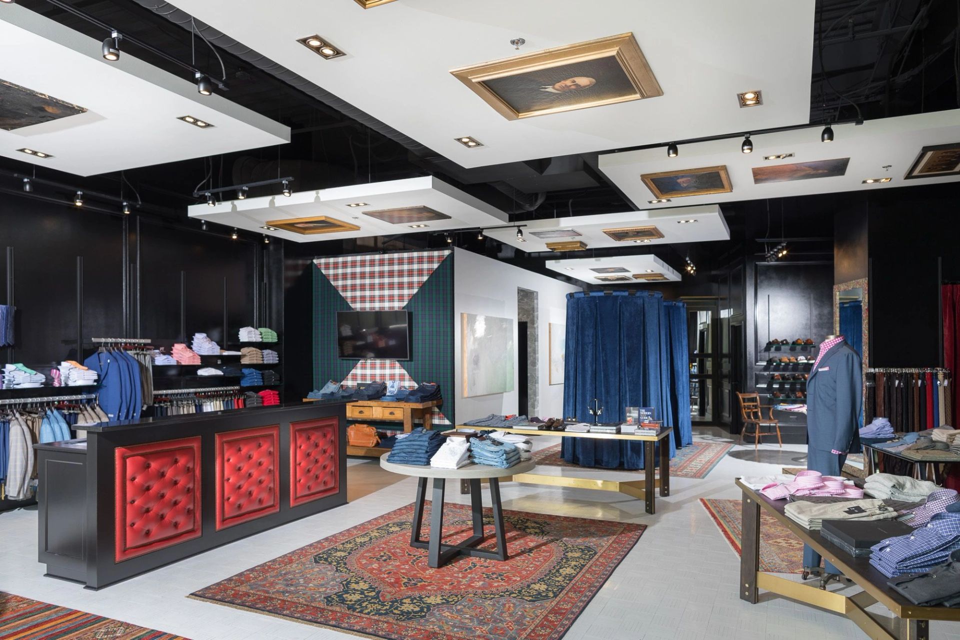 The Hubbard Clothing Company sales floor in Rogers